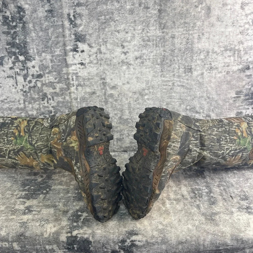 Rocky Mens 9 M Mossy Oak Breakup Country Camo Waterproof Snake Boots